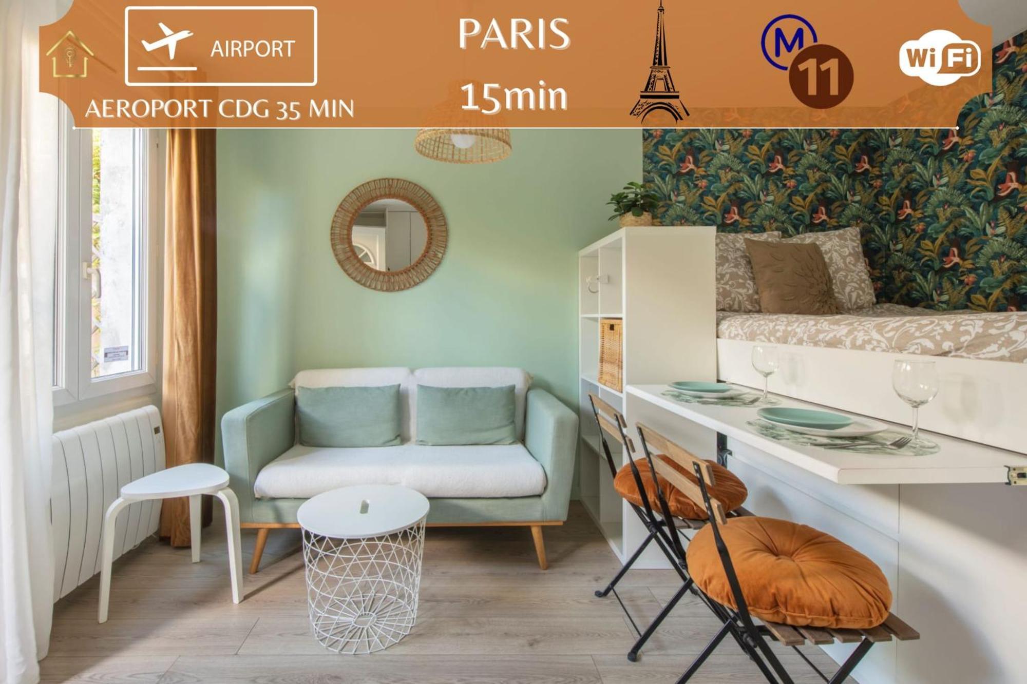 Benfleet 2 Cocooning Studio Proche Paris โรแมงวิลล์ ภายนอก รูปภาพ